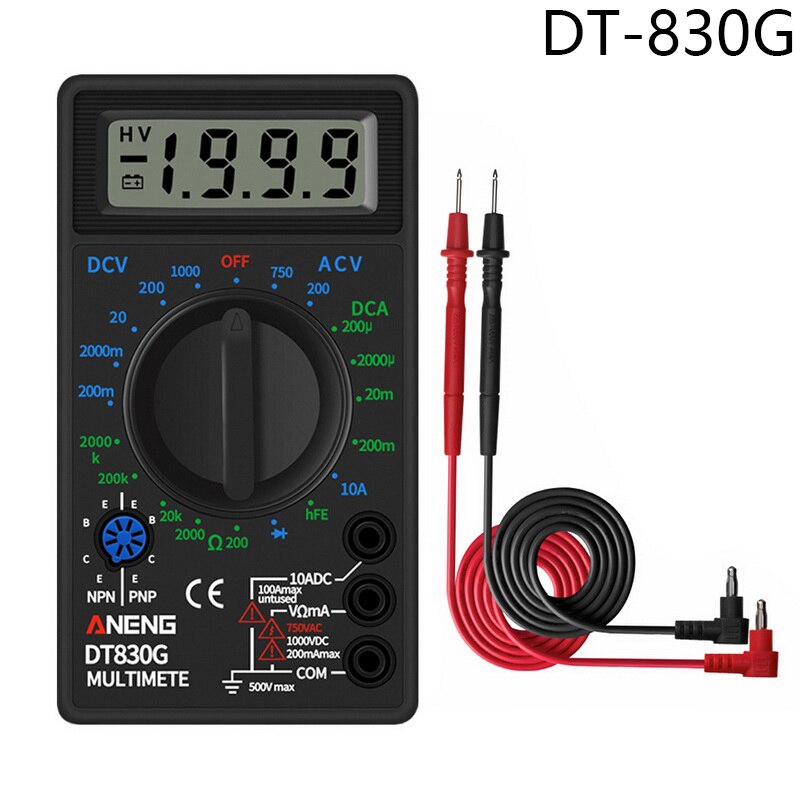 Urijk DT830B Dc/Ad Lcd Digitale Multimeter 750/1000V Voltmeter Amperemeter Ohm Tester Hoge Veiligheid Handheld Meter digitale Multimeter
