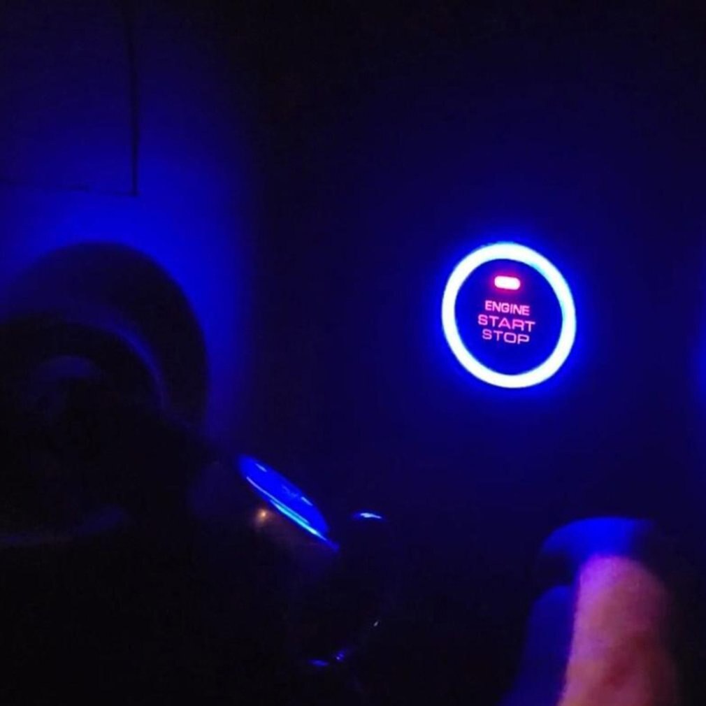 12V Car Engine Push Start Stop Button Ignition Starter Engine Starter Switch Keyless Entry Push Start System