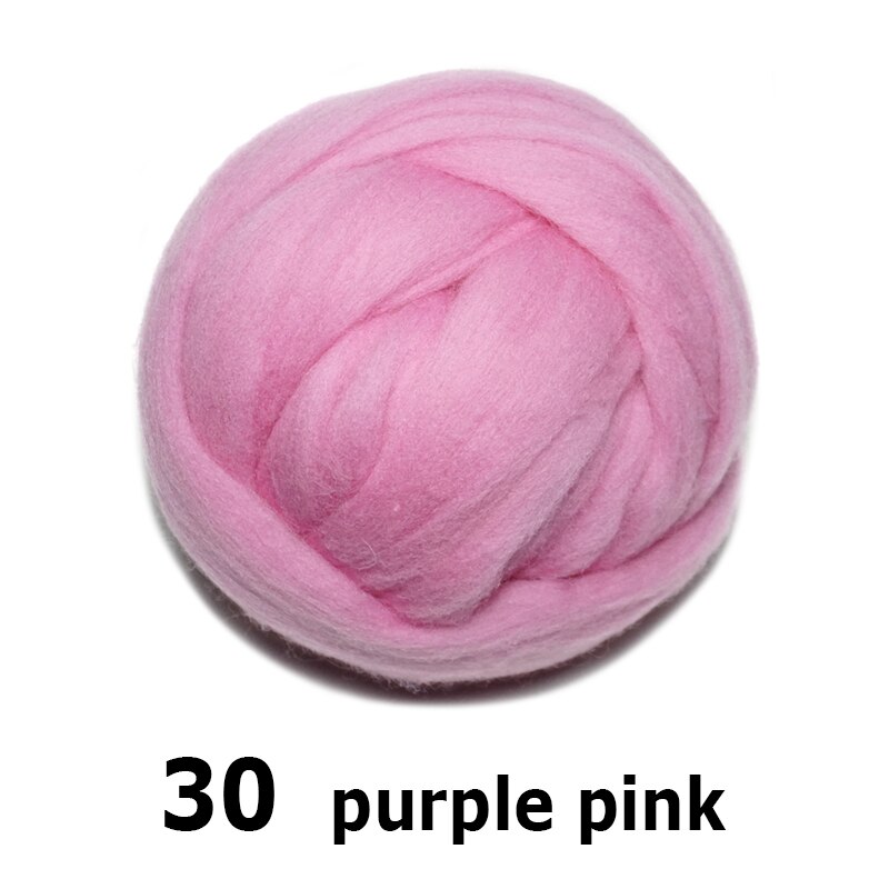 handgemaakte Wolvilt voor vilten 50g paars roze Perfect in Naald Vilt 30 #