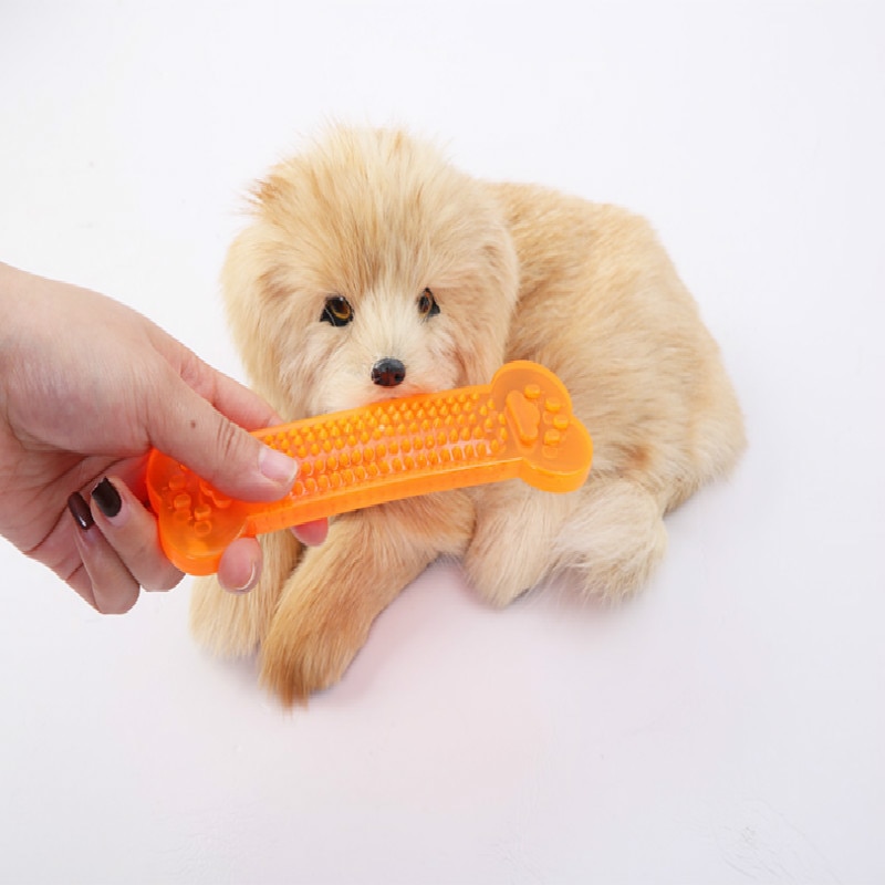 Duurzame Hond Kauwen Speelgoed Rubber Bot Speelgoed Agressieve Kauwers Hond Tandenborstel Doggy Puppy Dental Care Voor Hond Huisdier accessoires