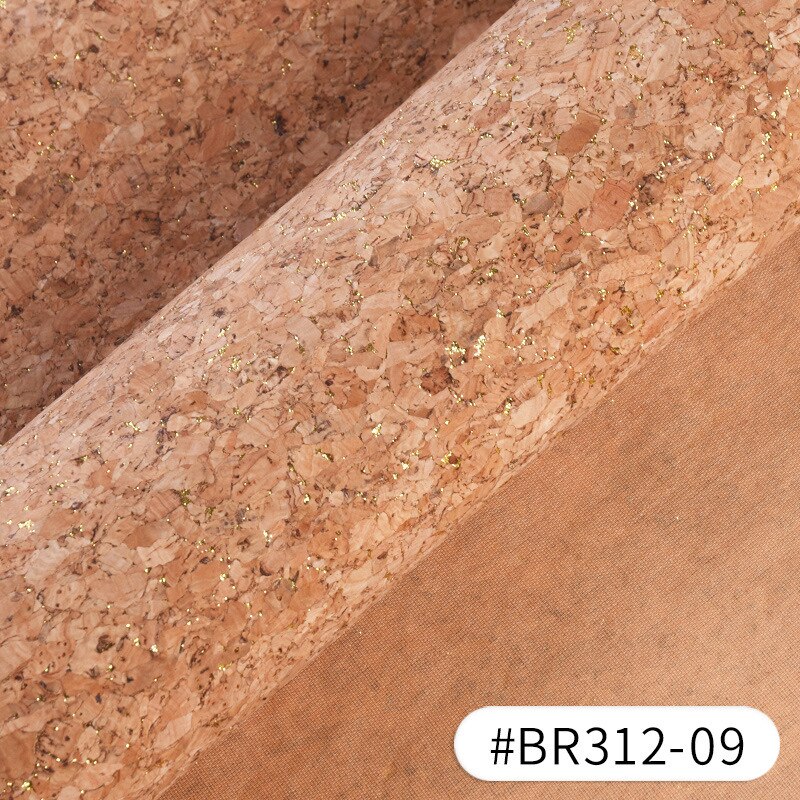 Meetee 90 x 140cm 0.5mm tissu en cuir de liège naturel pur tissu grain de bois matériau doux pour chaussures de fond sac à main décoration artisanat: 9