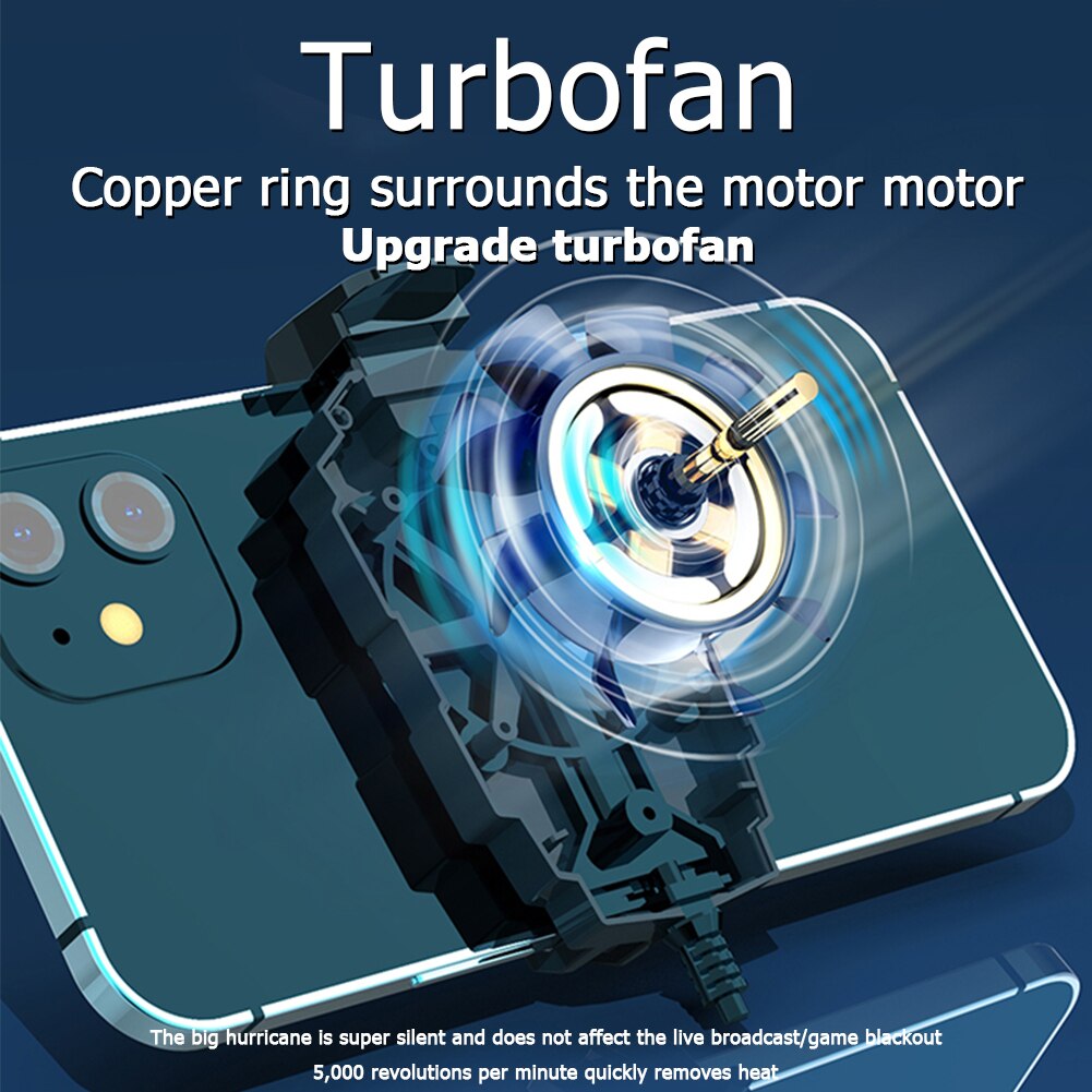 Universal Mobile Phone USB Game Cooler System Cooling Fan Gamepad Holder Stand Radiator For iPhone/Android phone