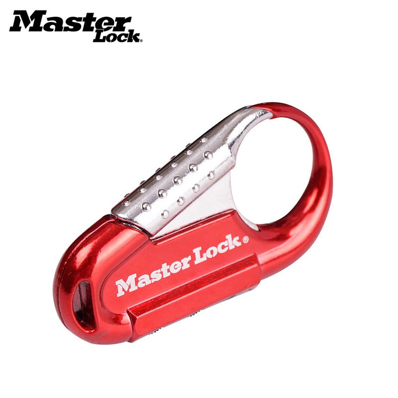 Cadenas maître avec mot de passe, serrure à crochet en alliage de Zinc à 3 chiffres, pour sac à dos: 1547Red