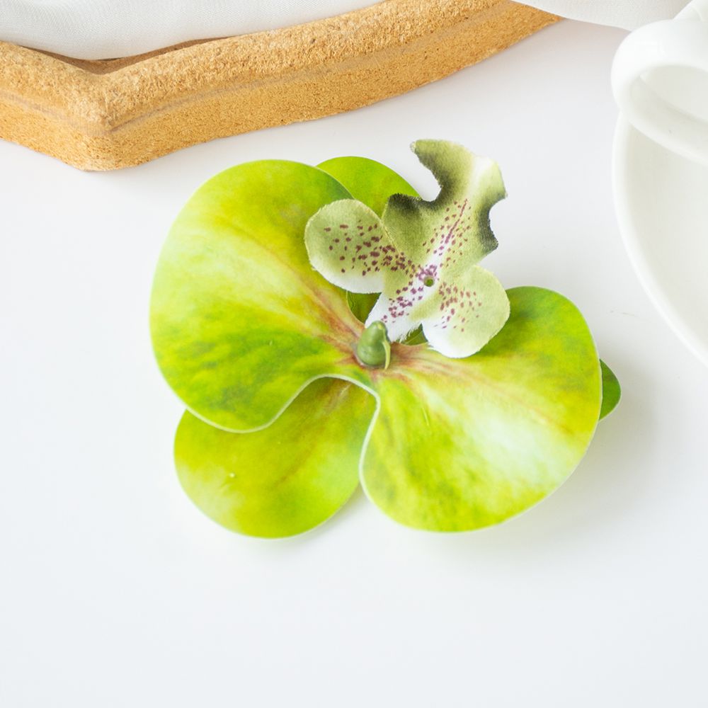 Flores artificiales de orquídeas y mariposas tailandesas, artículos más vendidos, accesorios nupciales para boda y Navidad, tocados y pinzas para el cabello, Diy: S / Chocolate