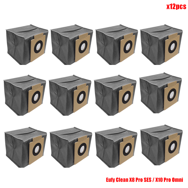 Stofzak Vervanging Voor Eufy Clean X8 X8 Pro SES/X10 X10 Pro Omni Zelflege Station Robot Stofzuiger Zakken: plum