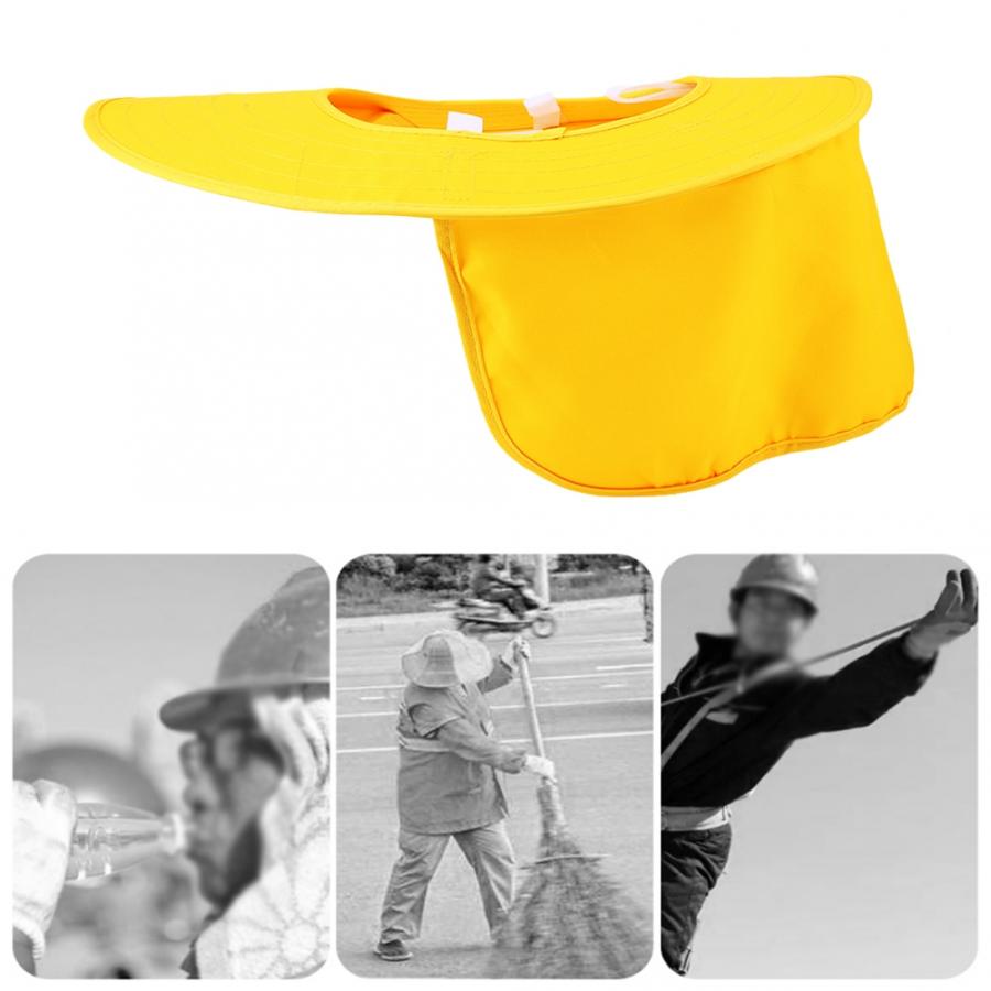 Safety Helmet Reflective Stripe Sun Shade Safety Hard Hat Face Neck Shield Cover Sunscreen Helmet Hat casco de seguridad