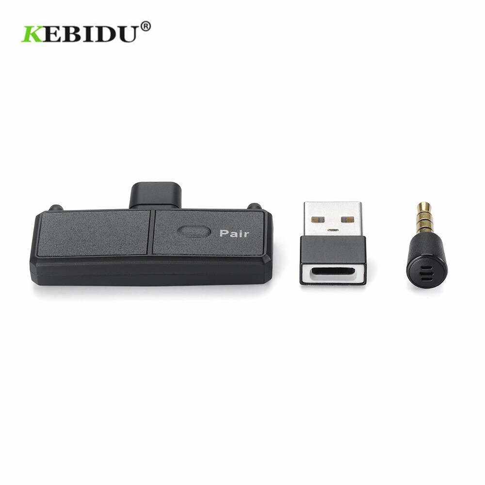 Kebidumei Bluetooth 5.0 Audio Zender Adapter Edr A2DP Sbc Lage Latency Voor Schakelaar PS4 Tv Pc Usb Type-C draadloze Zender