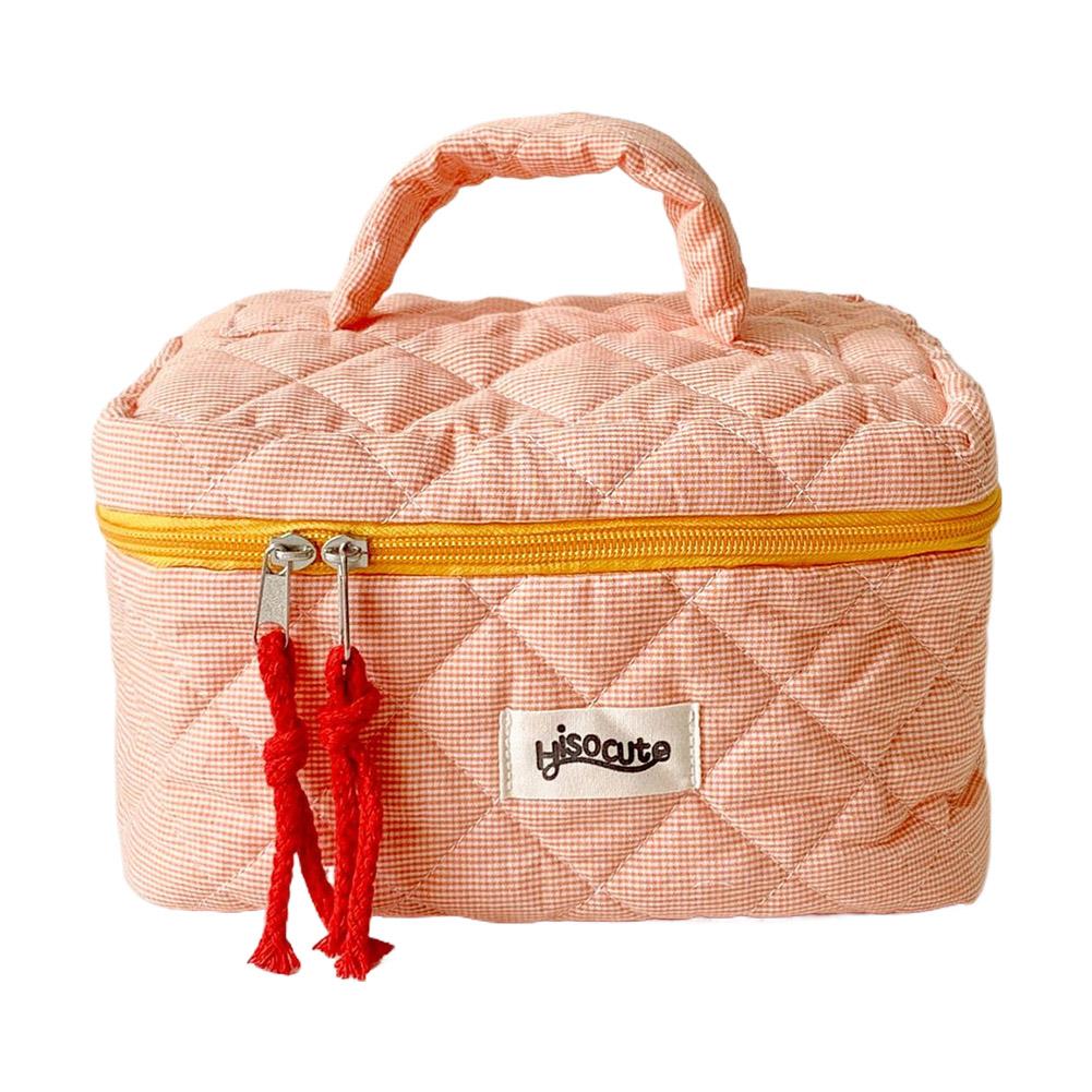 Portable Cosmetic Bag Cute Simple Makeup Bag Multipurpose Travel Handbag Wash Bag Toiletry Bag Storage Organizer: Beige