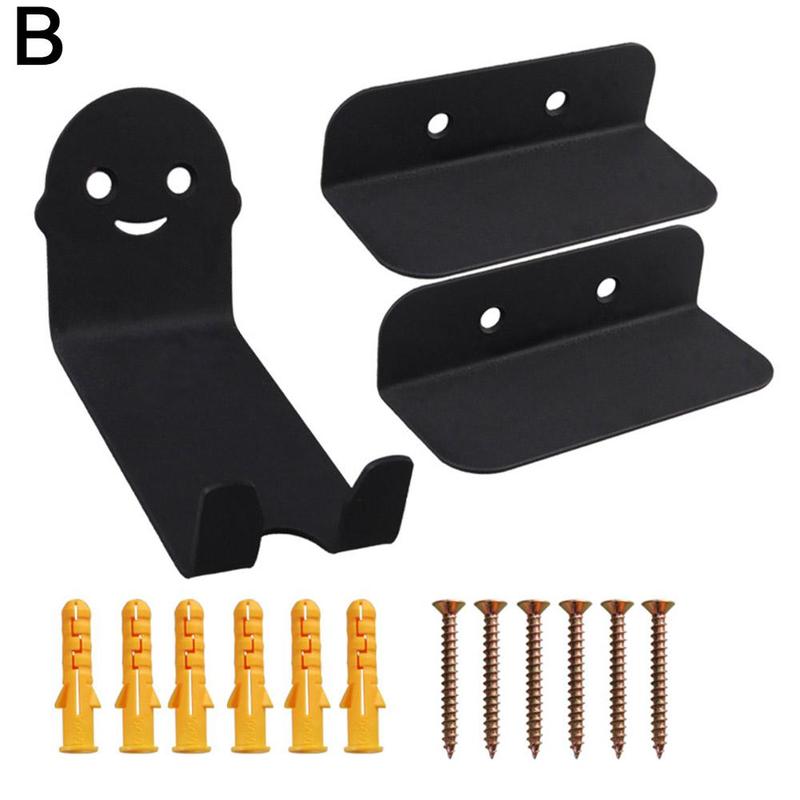 1pcs Bike Wall Mount Stand Mtb Road Bike Steel Rack Bicycle Mount Holder Duty Parking Pedal Accessorie Stands Heavy Cycling: smiley