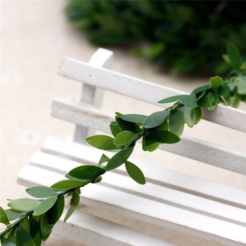 Cane Vine Wire Simulation Green Leaves Rattan 7m For Home Wedding Decoration DIY Artificial Garland Accessories MDD88