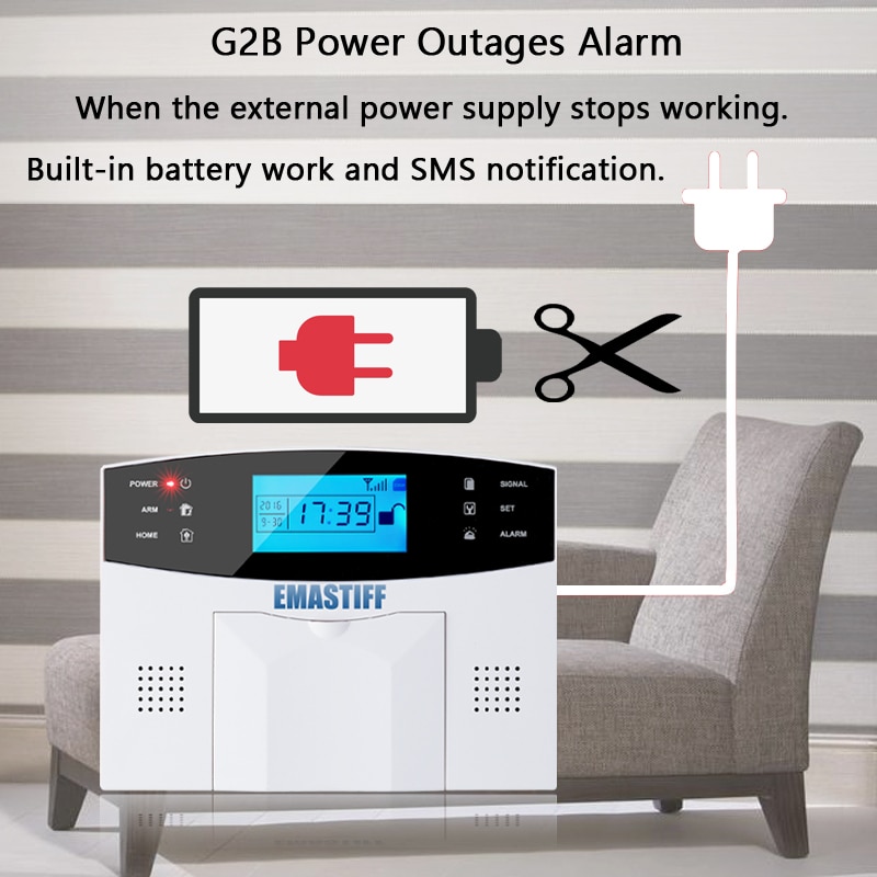 Fördern APP verdrahtet kabellos Heimat Sicherheit LCD PSTN WIFI GSM Alarm System Gegensprechanlage Fernbedienung Autodial Sirene Sensor Bausatz
