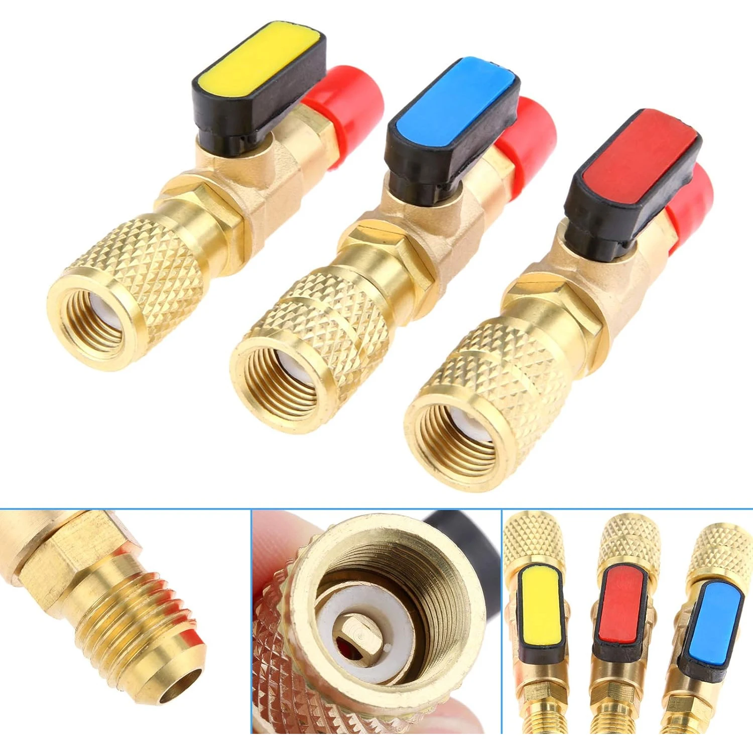 Válvula de seguridad de dosificación líquida R22, válvula de refrigerante de baja presión para aire acondicionado automotriz, accesorios fluorados