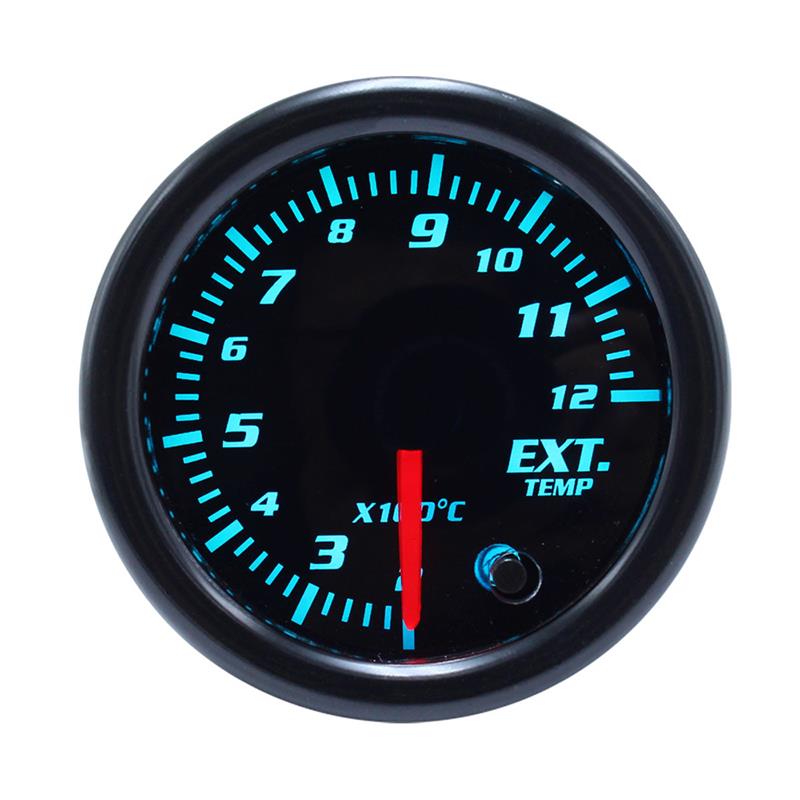 7 Color 2&quot; 52mm Tacometro RPM Meter LED Car Auto Tachometer Gauge Gauge Vacuum Car Meter Pointer Universal for Gasoline Motor: Ext temp gauge