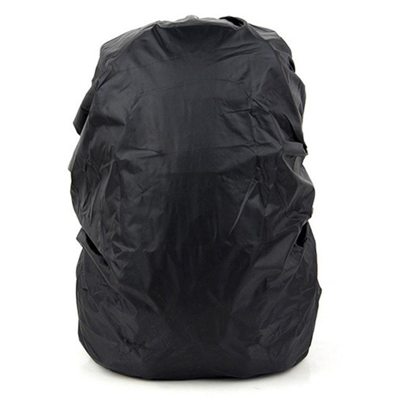 Regntæppe rygsæk 30l 40l vandtæt taske udendørs camping vandreture klatring støv regntæppe: Sort