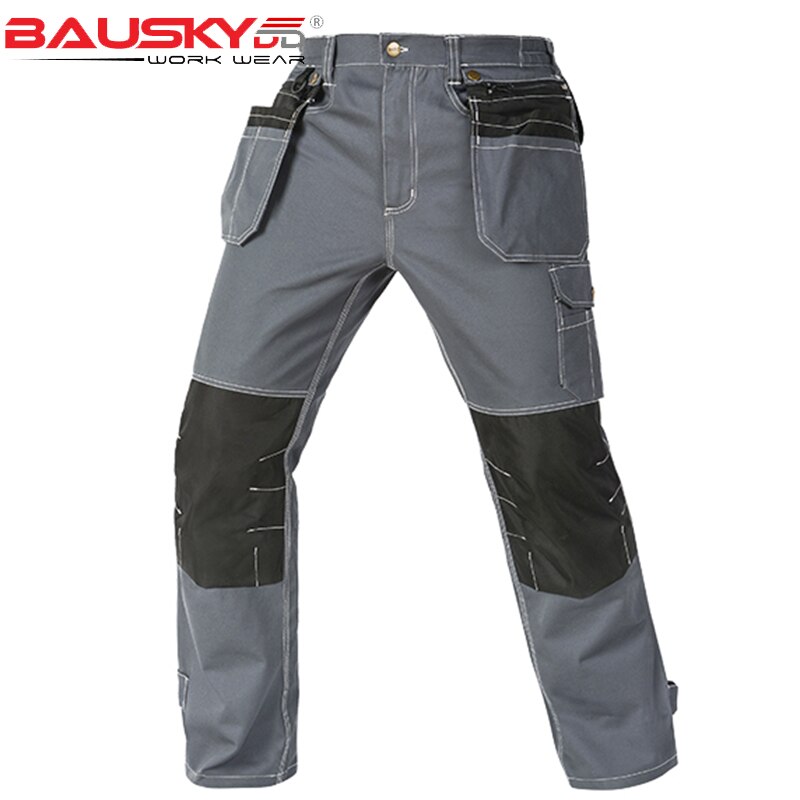 Herren sicherheit arbeitskleidung hosen arbeiten hosen hosen werkzeug taschen Ladung hosen mit knie Pads für elektriker mechaniker mechaniker