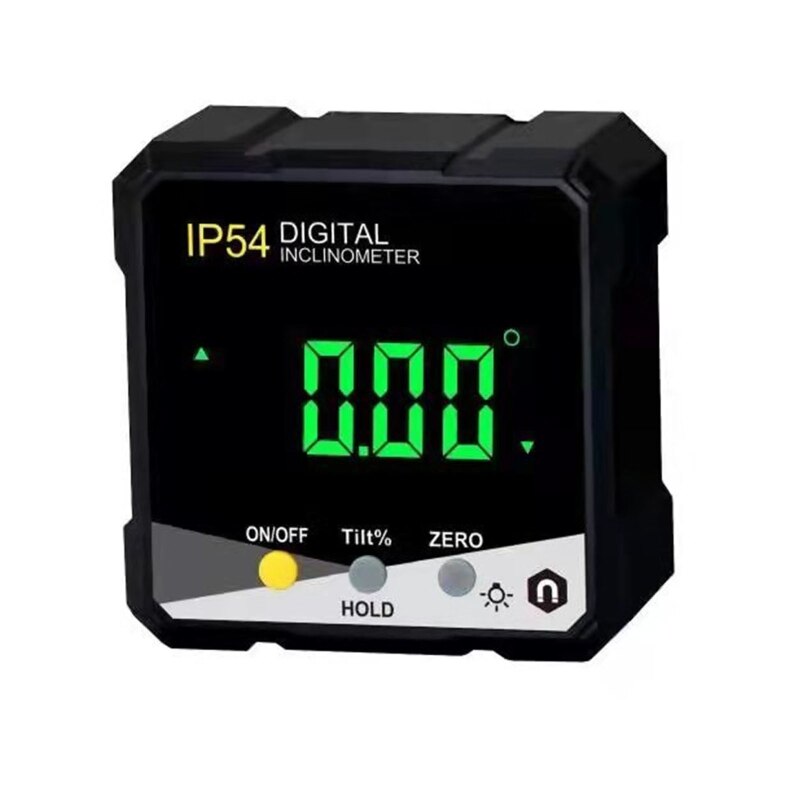 Digital Angle Gauge Inclinometer IP54 Waterproof w/ LCD Backlight Magnetic Base Used for Carpentry Building Masonry: Y
