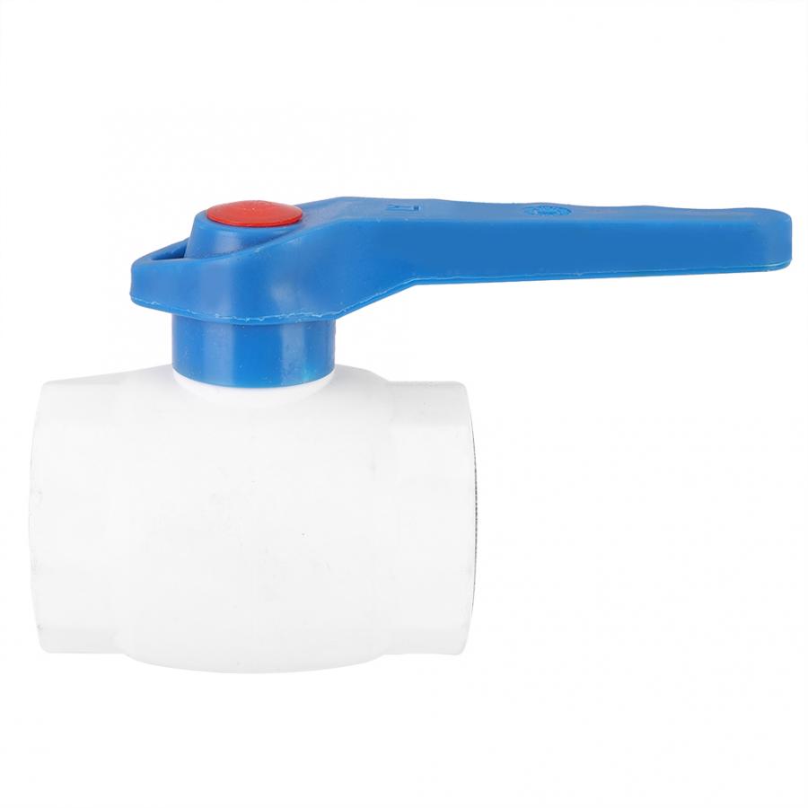 PPR Plastic 1/2in Female Thread Ball Valve Connector Water Pipe Fitting Accessories for PPR PE PVC Water Pipes