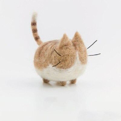 Jiwuo wollen vilten dieren hond puppy handgemaakte vilten knutselset wollen naaldviltset handgemaakte onafgemaakte hondenaccessoires: 11