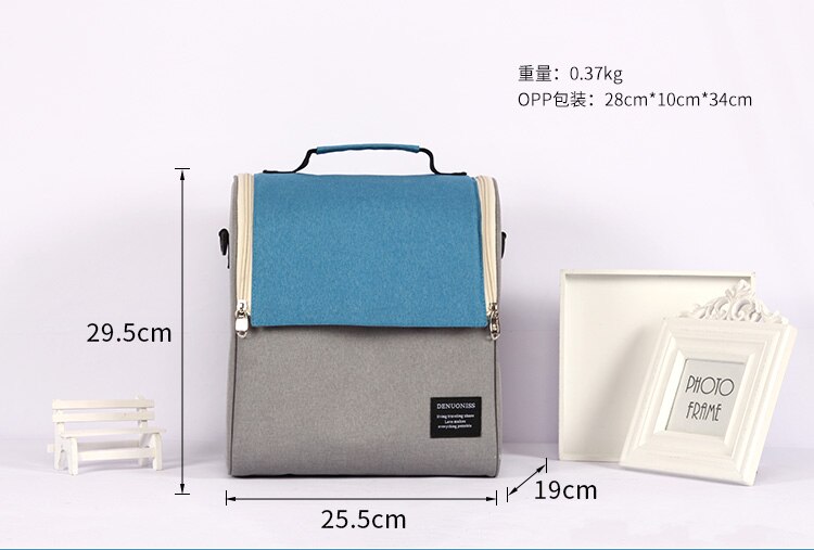 thicken cooler bag oxford waterproof cool shoulder bag thermo ice pack lunch picnic box thermal food milk fresh carrier cool bag