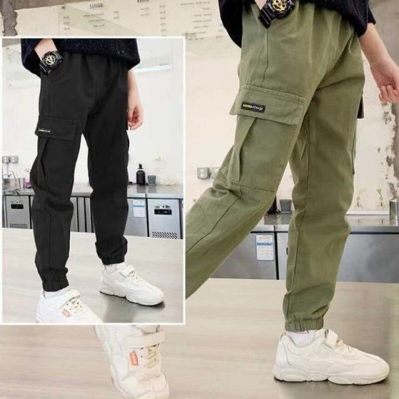 Boys Pants Spring and Autumn Children's Casual Sports Trousers All-match Overalls Kids Clothes BK01