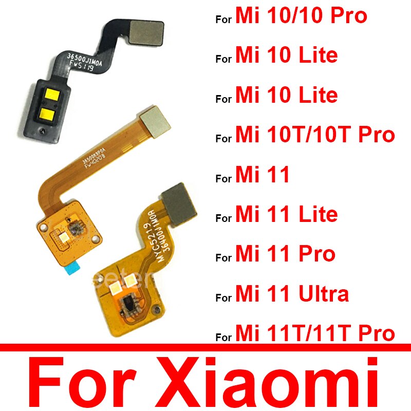 Proximity Distance Ambient Light Sensor For Xiaomi Mi 10 10T 11 11T Pro Lite Mi11Ultra Flashlight Sensor Flex Cable Repair Parts