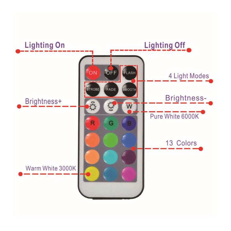 IP68 Waterproof Battery Operated Multi Color Submersible LED Underwater Light for Fish Tank Pond Swimming Pool Wedding Party