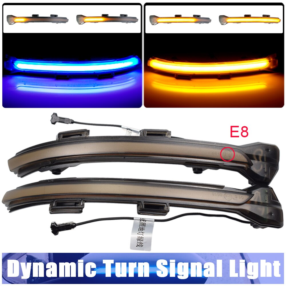 Für Volkswagen Golf MK7 7 GTI R GTD für VW Seite FlüGel LED Dynamische Blinker Blinker Anfang Atem Licht
