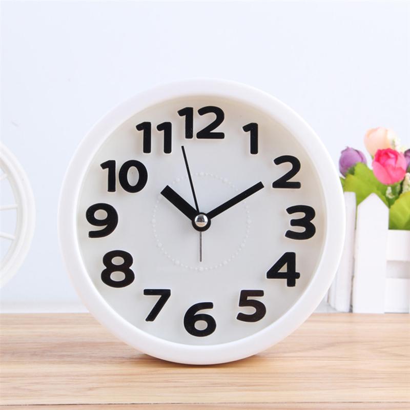 Desktop Clock Mini Bedside Clock Digital Clock Table Mute Clock Plastic Clock