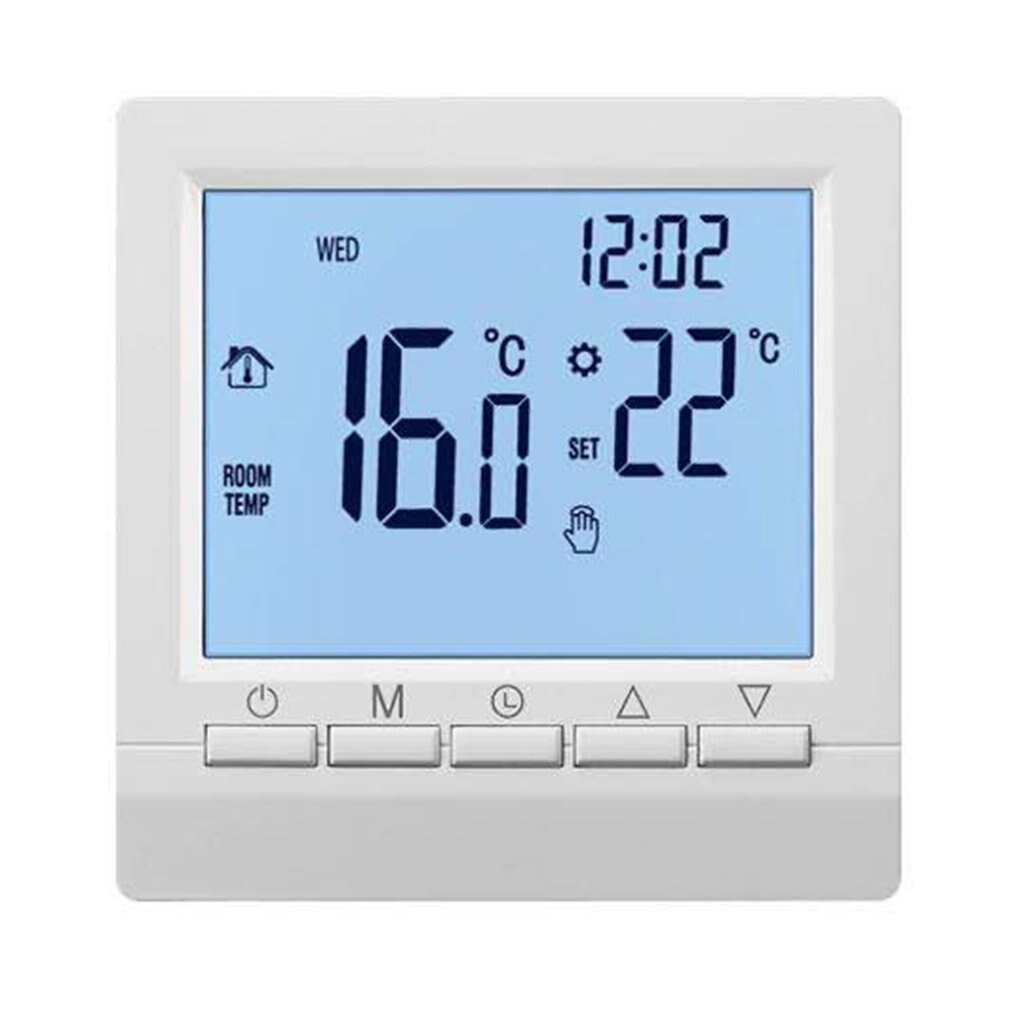 Floor heating all types of touch thermostat wire floor heating room thermostat touch screen LCD display temperature controller: ME83H 16A