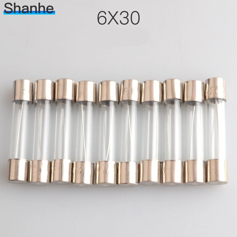 6*30mm type glass fuse 6*30 250V 1A 1.5A 2A 2.5 3A 4A 5A 6A 7A 8A 10A 15A 20A 25A 30A