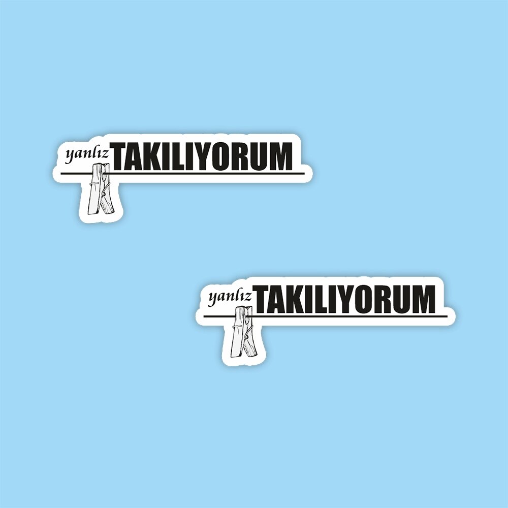 Get stuck in Laptop and Phone Sticker-Decal max.5cm 2'li Set