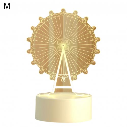 3D Cute Bear/Horse/Boat Acrylic LED Night Light Kids Bedroom Desk Lamp 3D LED Lamp Lamp Night Lights Novelty Lamp: M