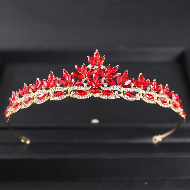 Barokk luksus rhinestone brudekrone tiara sølvbelagt krystall ball diadem kroner pannebånd bryllup hårtilbehør smykker