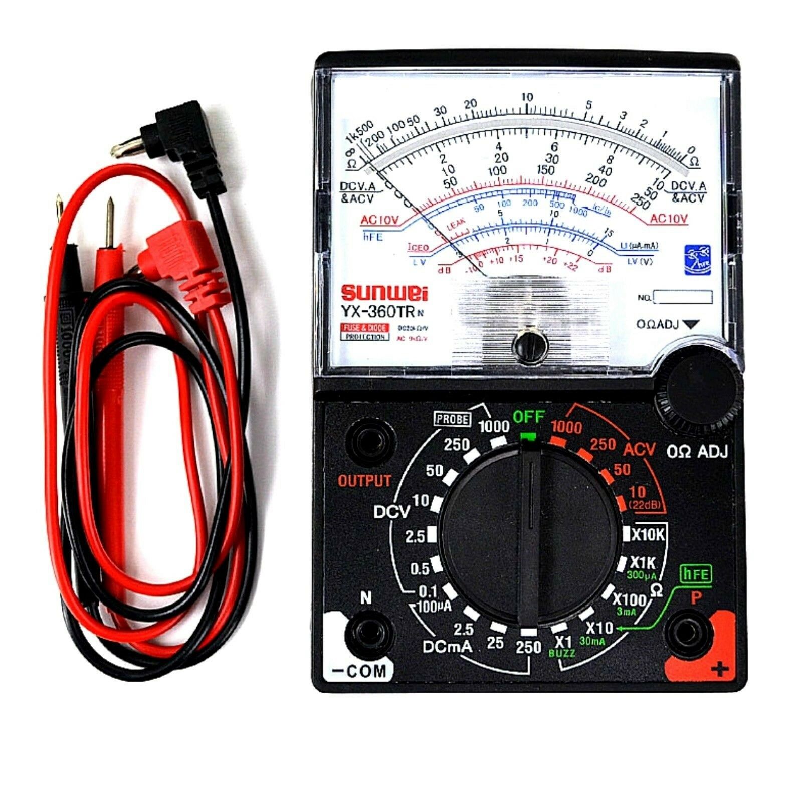 Tester analogico multimetro display classico a lancetta