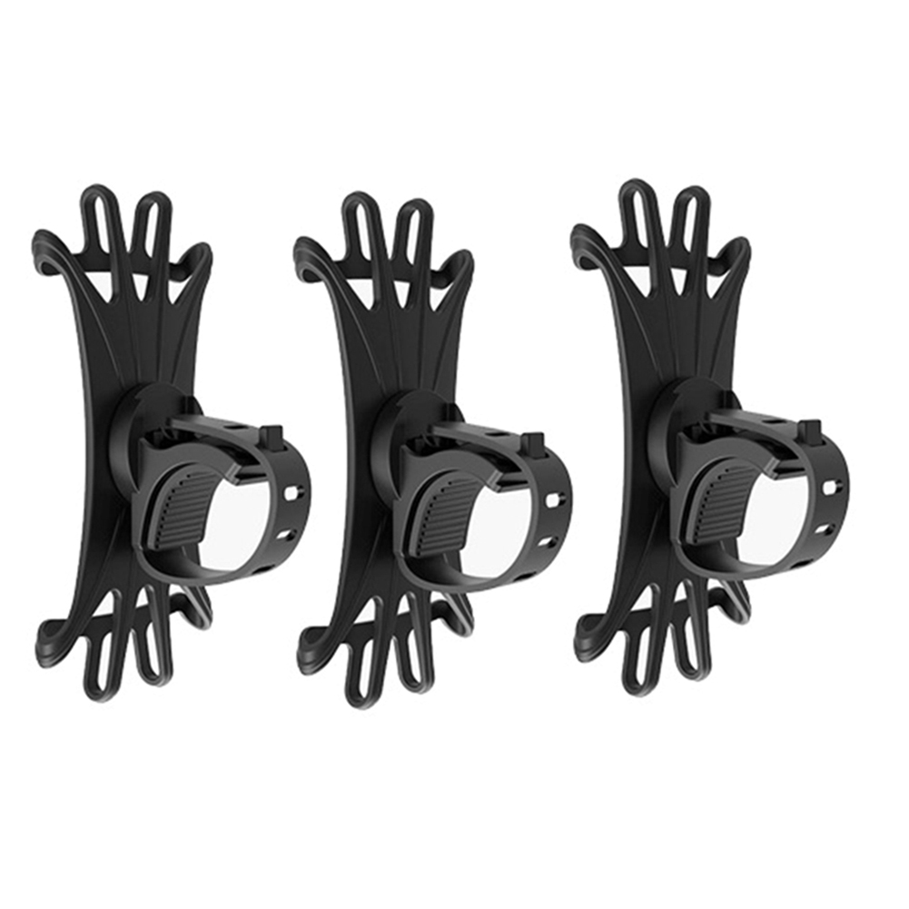 Bike Phone Holder 360° View Universal Motorcycle Bicycle Phone Holder Silicone Shockproof Bracket GPS Clip Mobile Phone Stand: Yellow