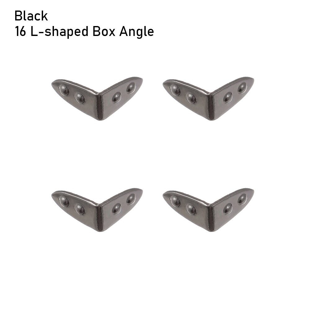 4 pçs/set mini artesanato de metal diy manual boneca sacos mala caixa peças caso protetor canto bagagem tronco caixa bloqueio acessórios