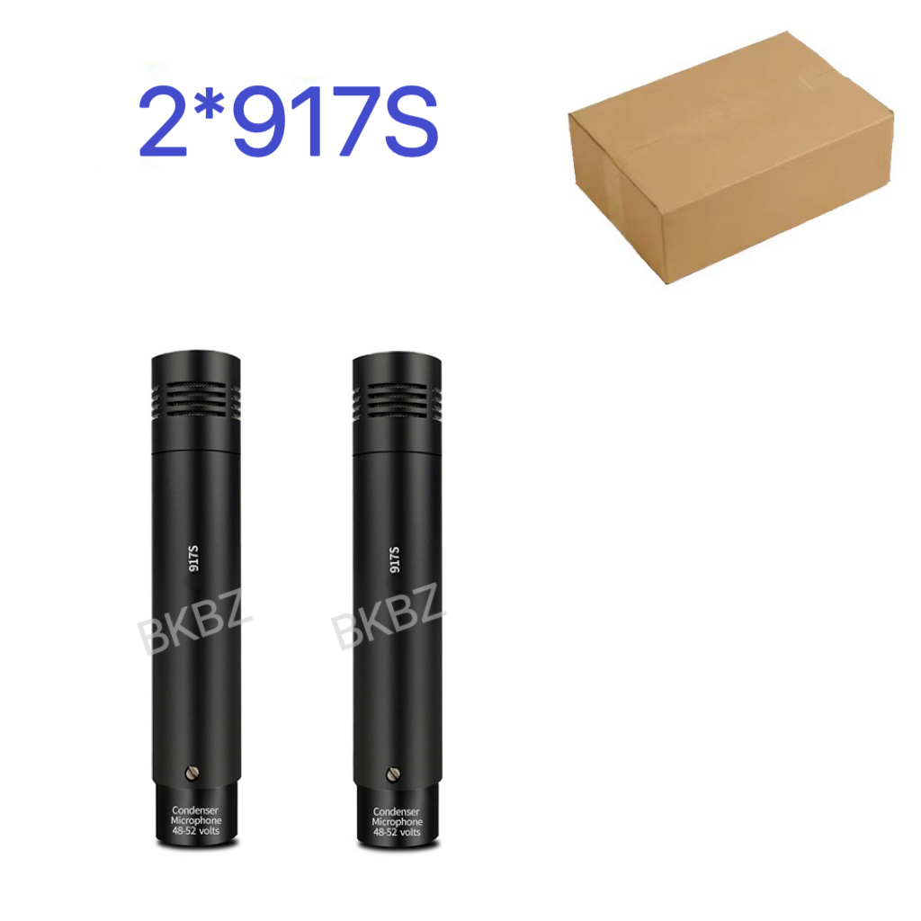 2 X 917S Condenser Instrument Microphone Cardioid Instrument Mic With Clamp Mount For: Default Title