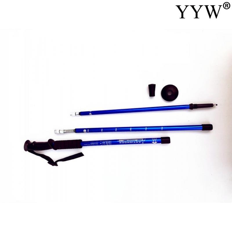 2pcs/Set Walking Poles Foldable Nordic Trekking Poles Walking Sticks Telescopic Scandinavian Anti Shock Hiking Stick