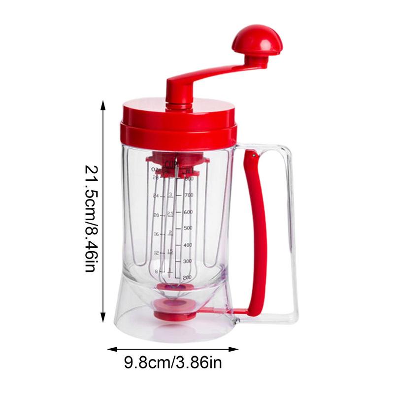 Separador de masa para tortitas, dispensador de masa con función de agitación, manual, para hornear, DIY