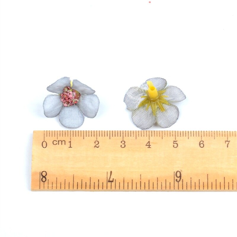 200PCS Mini 2cm Multicolor Daisy Flower Heads Mini Silk Cheap Artificial Flowers for Wreath Scrapbooking Home Wedding Decoration