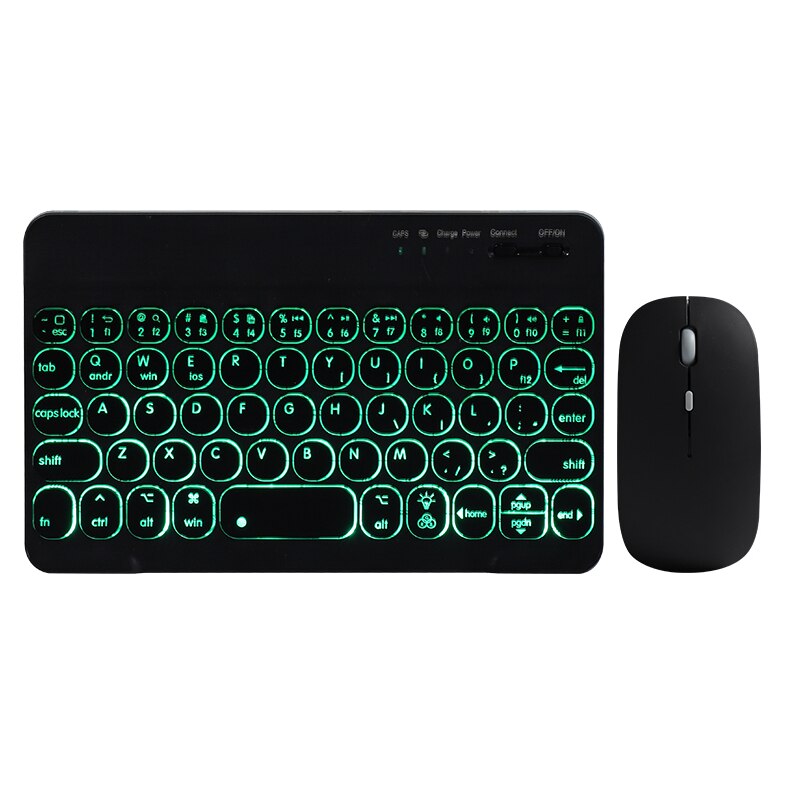Mini Rechargeable Wireless Backlit Keyboard for iPad Mini 2021 Mini6 Mini 6 8.3 inch Teclado Russian Spanish Korean Keyboard: black backlit key M