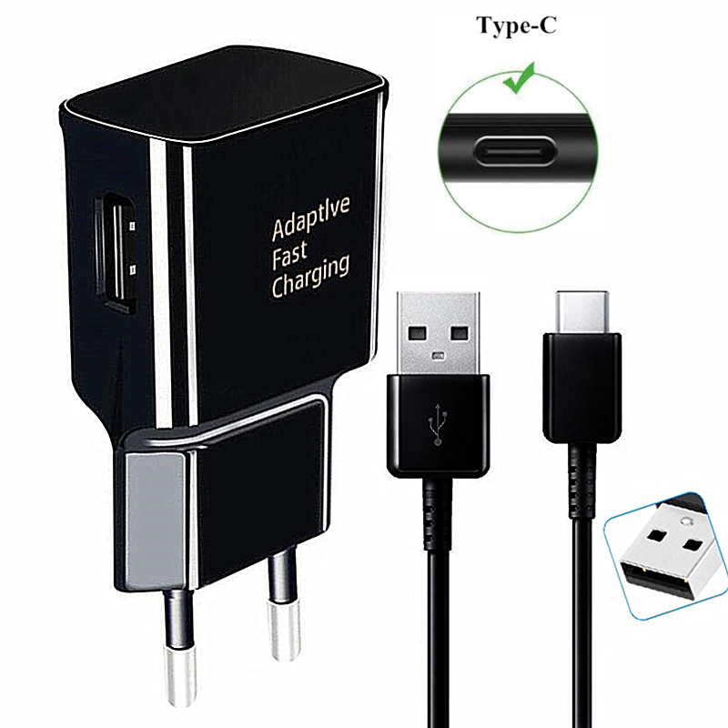 For Samsung galaxy S8 S9 S10 Plus A52 A51 A12 A52S A71 A32 A50 A22 5G 1M USB Type C Charge Cable Adaptive fast Charging adapter