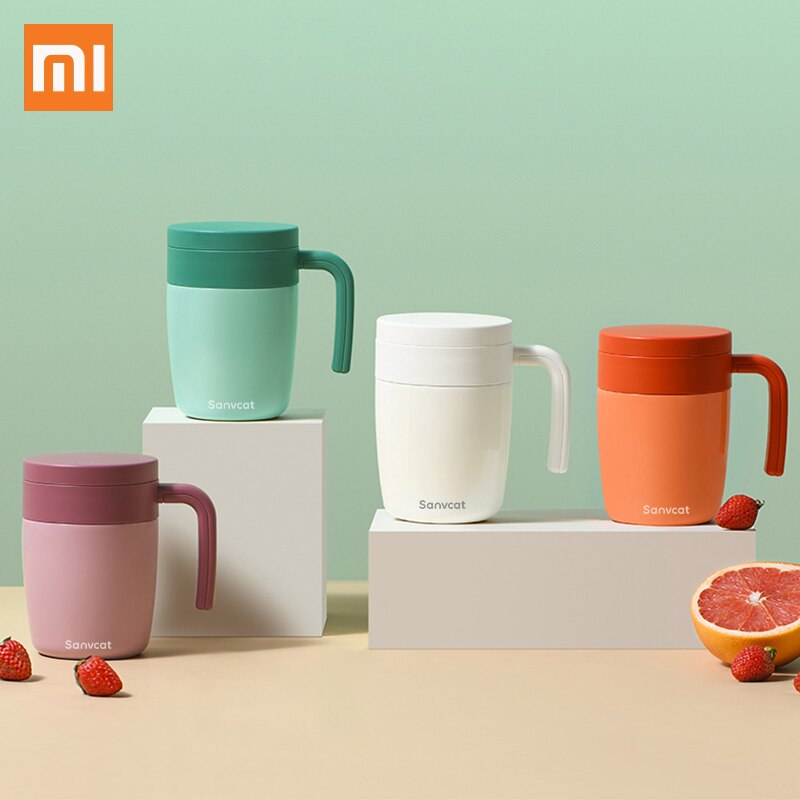 Xiaomi Mijia Thermos Cup Reusable Tea Iced Coffe Cup Office Thermal Mug Cold Usages Travel Hiking Luxury
