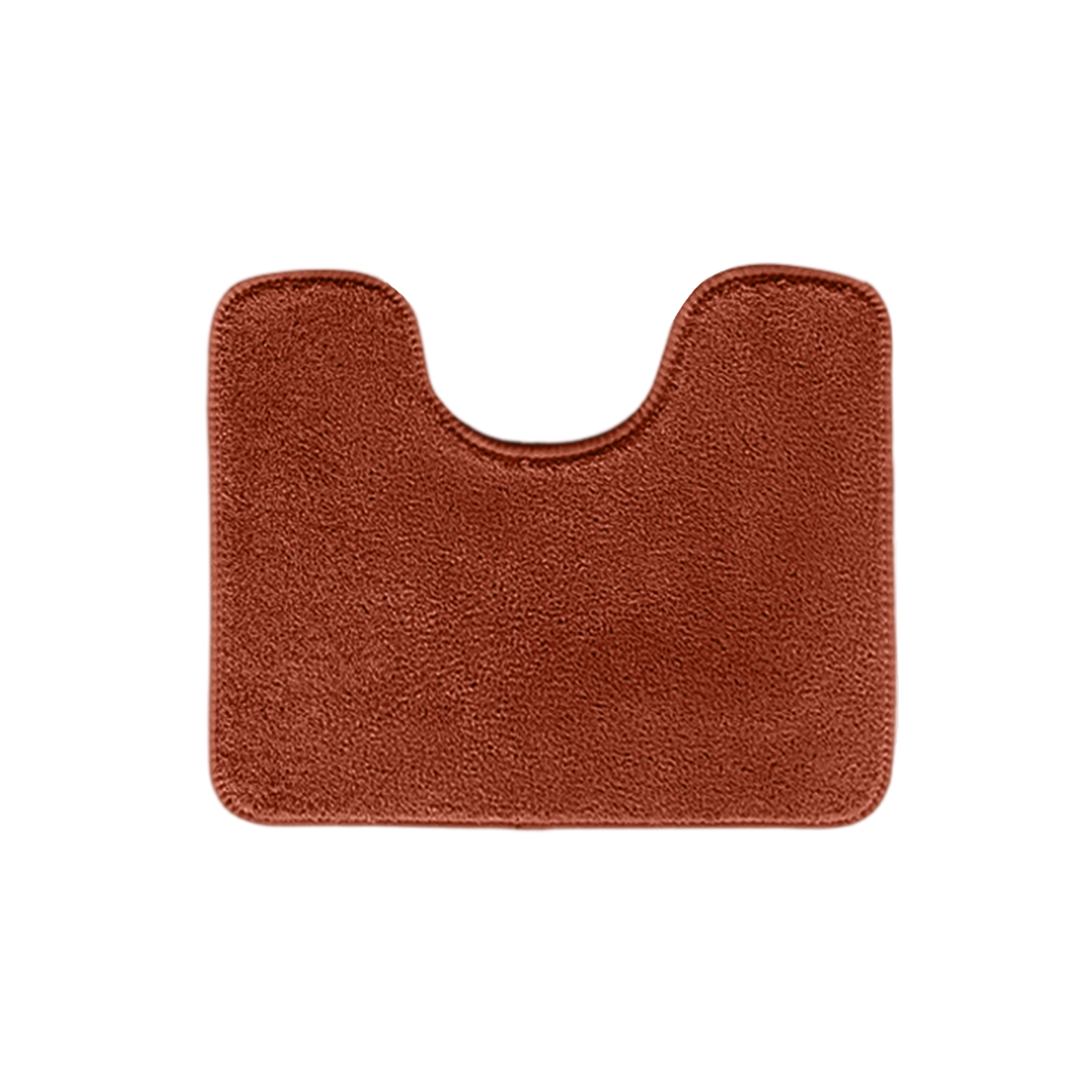 Luxury Toilet Rugs U Shaped Washable Bath Rugs For Bathroom Non Sliping Extra Absorbent Microfiber Bath Mat Plush Contours Rugs: Brown