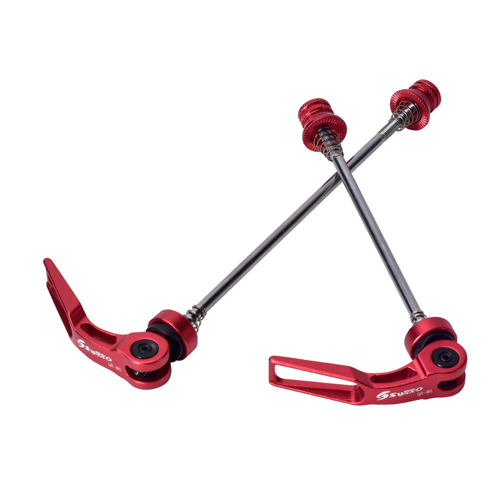 SWTXO – brochettes d'axe de vélo à dégagement rapide, moyeu de roue avant et arrière de 100/135mm pour vtt et BMX: Red