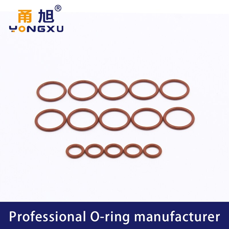 2 Teile/los Fluor gummi Ring Braun FKM O-ringe Dichtungen CS 2,5mm OD43/44/45/47/48/49/50/55/60/65*2,5mm O Ring Dichtung Dichtungen Unterlegscheibe