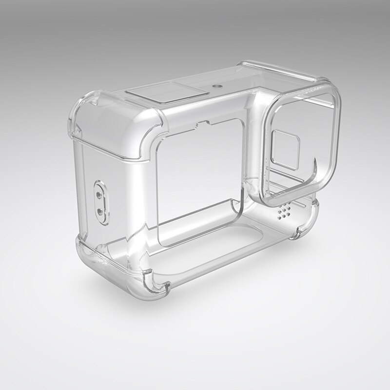A0KB Siliconen Case Voor Go Pro Hero 10 9 Gehard Glas Screen Protector Beschermende Film Lens Voor Go Pro 9 10 Accessoires