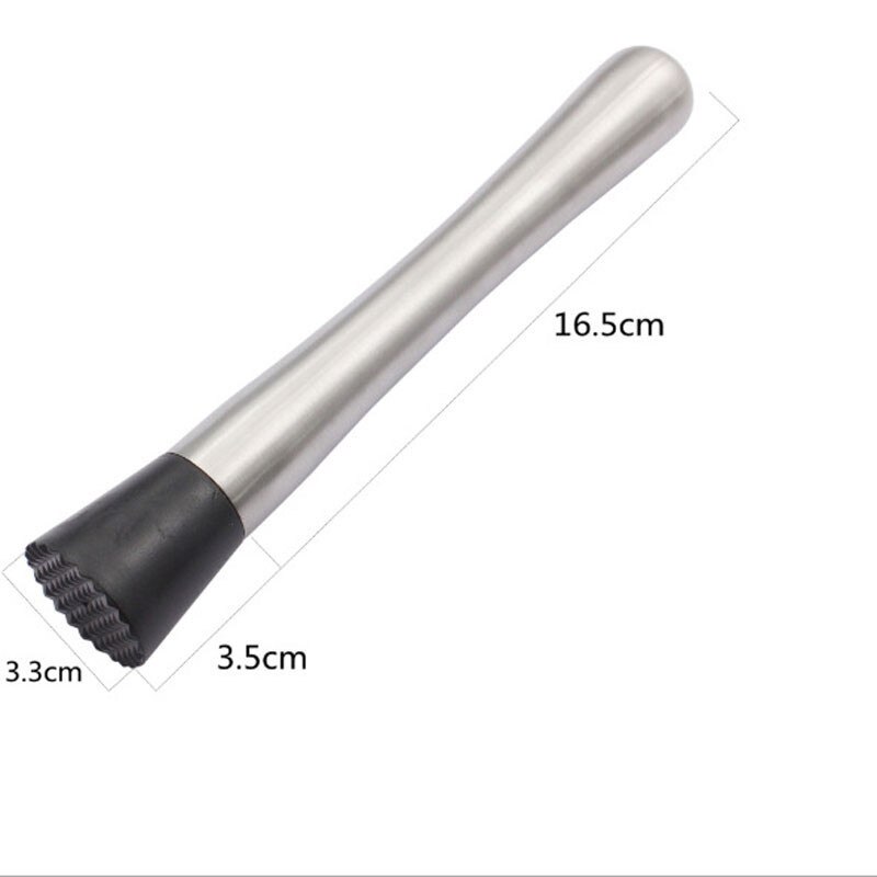 Stainless Steel Handle Swizzle Stick Ice Cream Popsicle Lemon Cocktail Bar Crushed Ice Hammer For Party Bar Tool