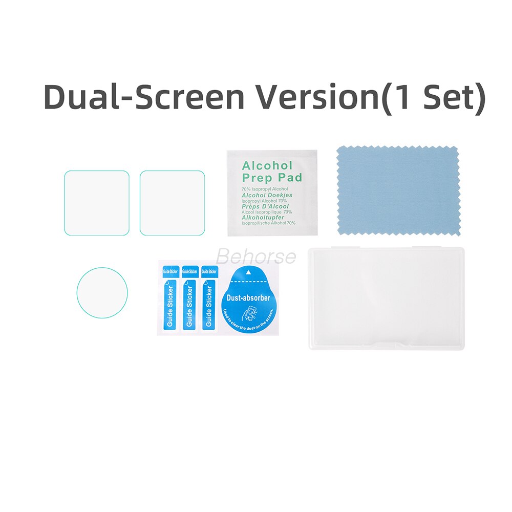 Dji Action 2 Screen 9H Gehard Glas Lens Beschermende Film Protector Cover Case Voor Dji Action 2 Sport Camera accessoires: Dual-Screen 1 set