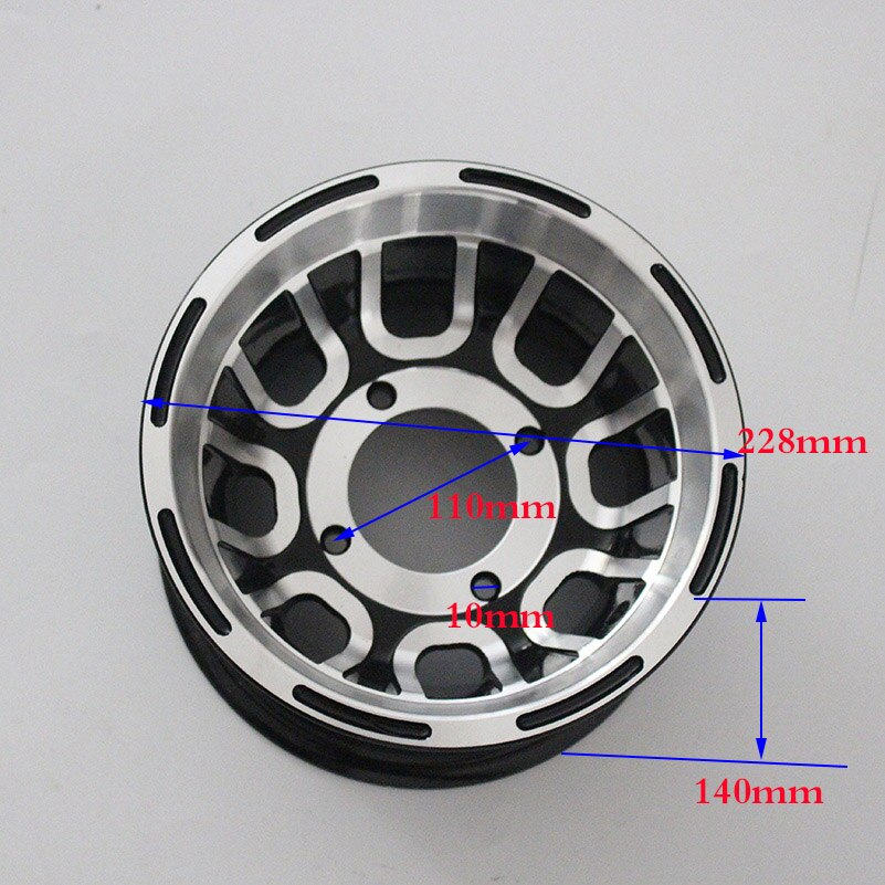 ATV Aluminum rims use19X7.00-8 tyre 20x7-8 21x7-8 vacuum tires fits Go-kart four wheel motorcycle8 inch Bearing wheel hub: 110mm